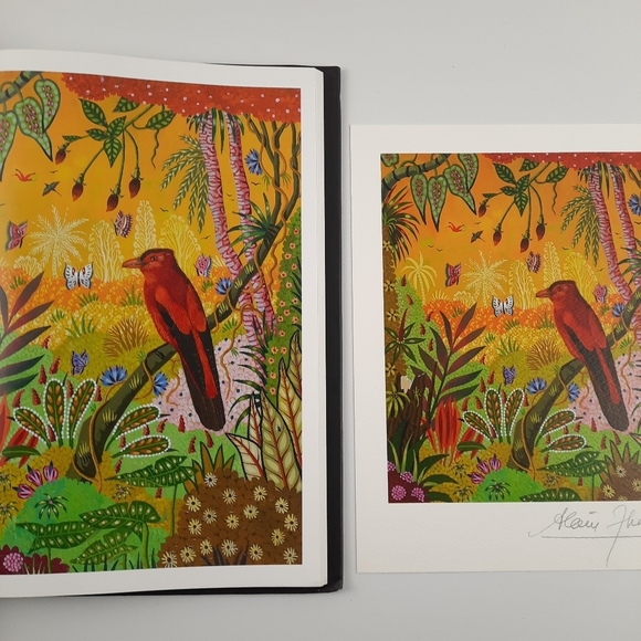 FRENCH BOOK + LITHOGRAPH Signed Alain Thomas Les Oiseaux d'Amerique du Sud Birds - Picture 5 of 14